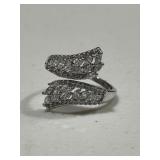 White Sapphire Right Hand Ring