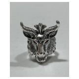 Large Men's Rams Head Ring