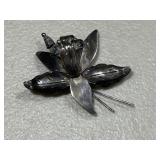 Sterling Silver Flower Brooch