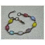 Retro Multi Color Cat's Eye Bracelet