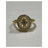 White Sapphire Cocktail Ring