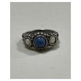Sterling Silver Southwest Mother of Pearl Ring