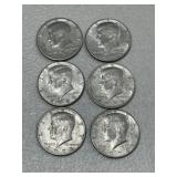 6 Half Dollars