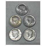 5 Half Dollars