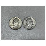 2 Silver Quarters