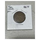 1865 Two Cent Piece