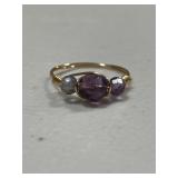 Amethyst Retro Estate Ring