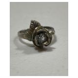 Sterling Silver Large Solitaire Ring