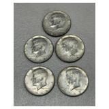 5 Clad Half Dollars