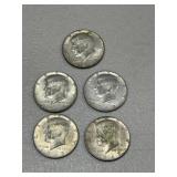 5 Clad Half Dollars