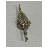 Vintage Pearl Umbrella Brooch