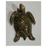 3D Large Sea Turtle Brooch