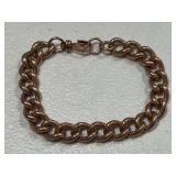 Large Heavy Copper Link Bracelet