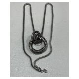 Charming Charlie Long Circle Necklace