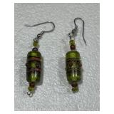 Murano Style Art Glass Earrings