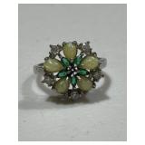 Beautiful Antique Sterling Silver Cocktail Ring