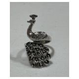 Vintage Ornate Peacock Ring