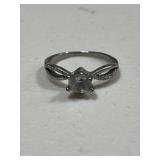 Sterling Silver Solitaire Ring