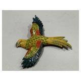 Rare 3D Vintage Estate Large Bird Brooch