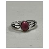 Rhodochrosite Ring