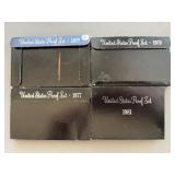 4 US Proof Coin Sets