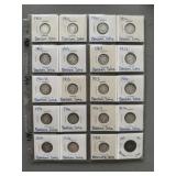 19 Barber & 1 Mercury Silver Dime