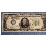 $500 1934 Federal Reserve Note