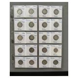 Twenty 1939 Mercury Silver Dimes