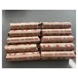10 Rolls of Wheat Pennies