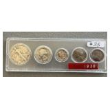 1938 Coin Set
