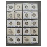 20 Barber Silver Dimes