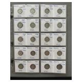 20 Mercury Silver Dimes