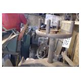 Cider Press Main Press Screw. X-beam & Foot