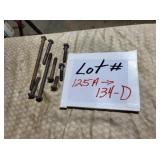 7 PCS NOS 3/8'x 9' ANTIQUE MACHINE BOLTS