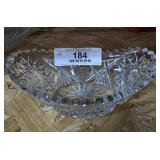 Vintage American Brilliant Cut Glass Celery Dish