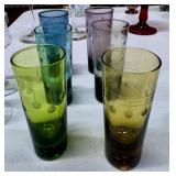 6 Libbey Vintage Mid Century Shot Glasses