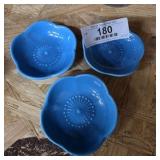 Blue Petal Shaped Miniature Bowls