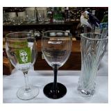 Collectible Bar Glasses & Glass Swizzle Sticks