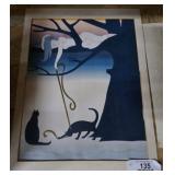Framed Silk Screen Lithograph Print