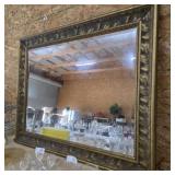 Ornate Framed Beveled Mirror