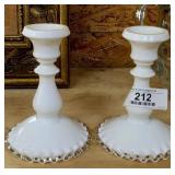 Fenton Silver Crest Candlesticks