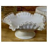 Fenton Silver Crest Ruffled Bowl
