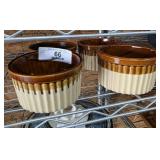 Set of 4 Drip Glazed Bowls