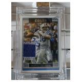 Peyton Manning Jersey Swatch & Card
