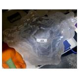 Large Iridescent Glass Bowl