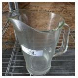 Vintage Heavy Glass Juice Pitcher
