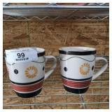 2 Fresco Hand Painted Mugs