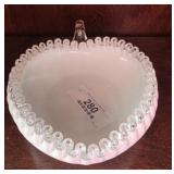 Fenton Silver Crest Handled Bowl