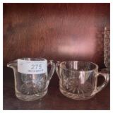 Starburst Vintage Cream & Sugar Set