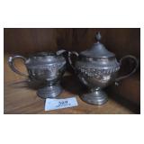 Antique Cream & Sugar Set